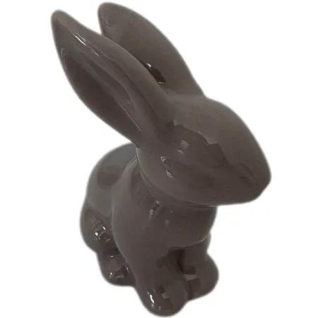 ZAJĄCZEK CERAMICZNY SZARY ( 1 szt. )